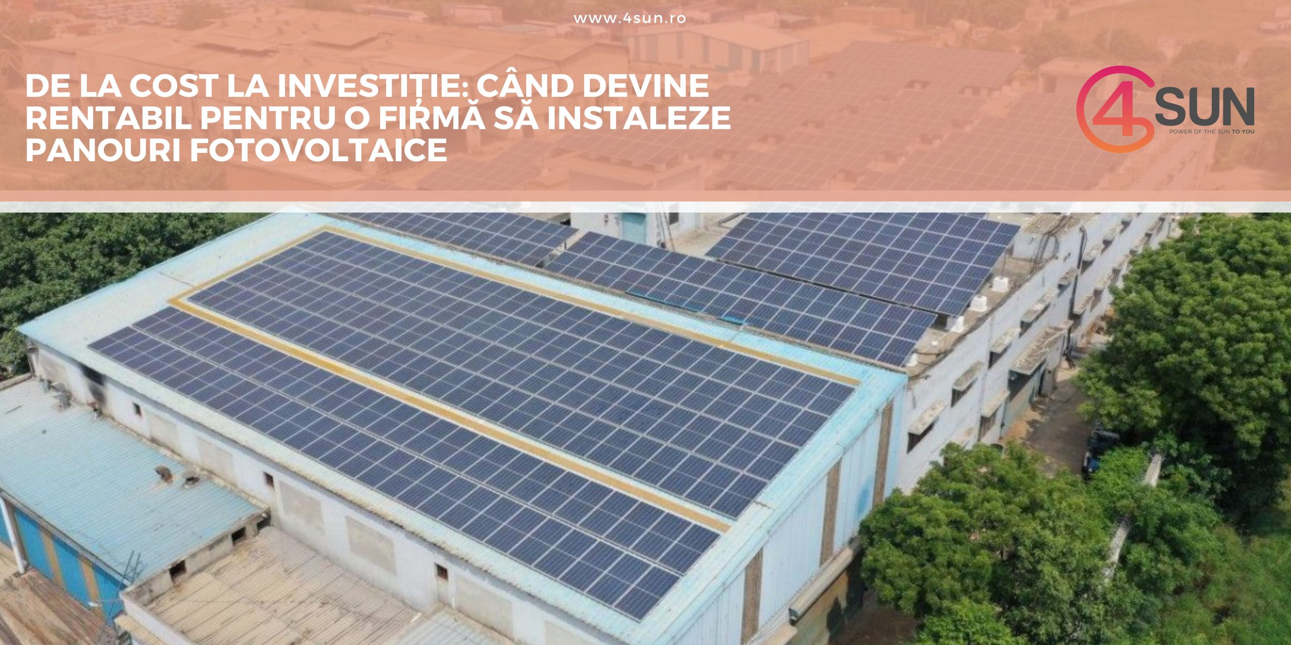 Când devine rentabil fotovoltaicul pentru firma?
