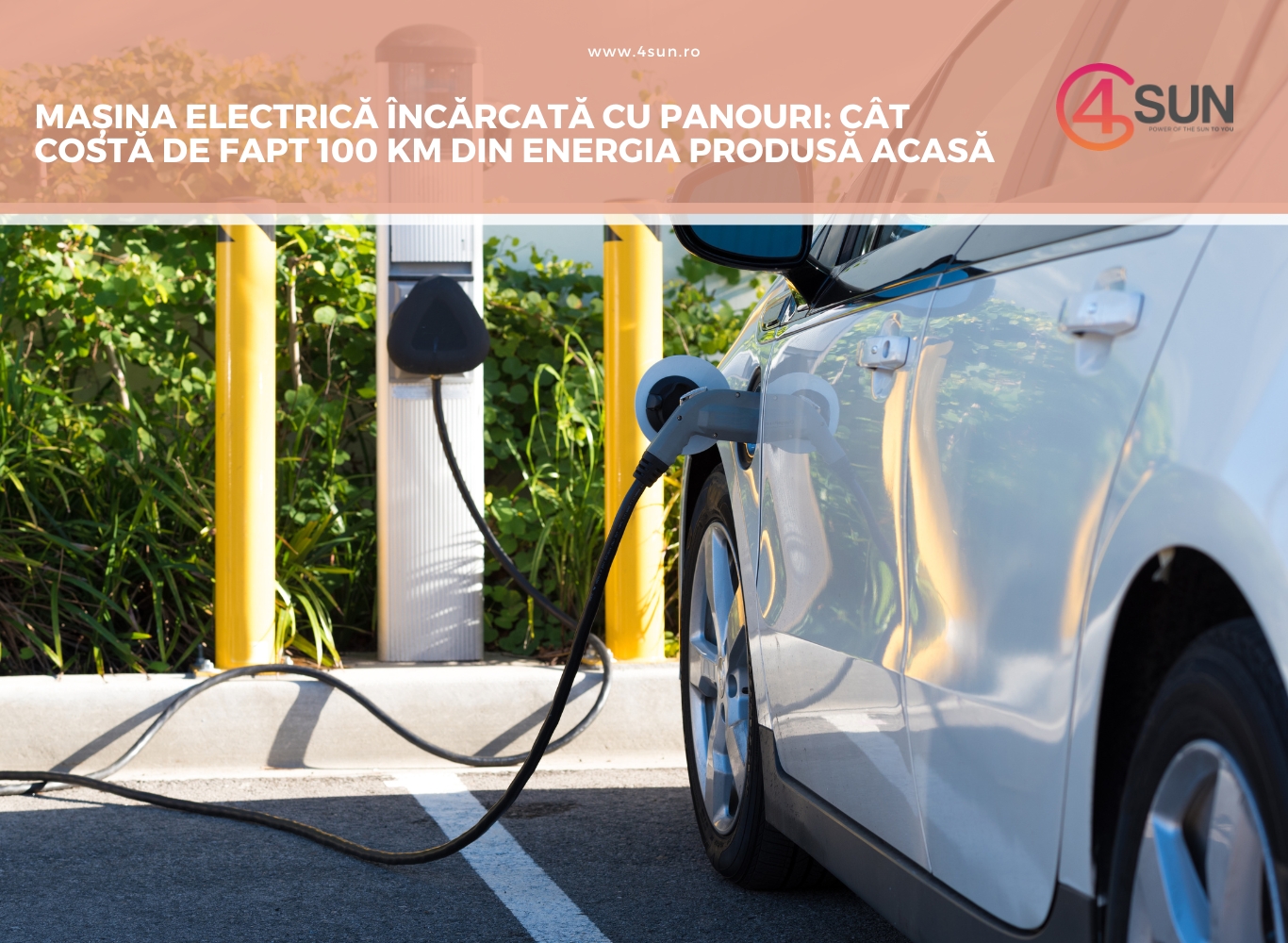 Cât costă 100 km cu mașina electrică din panouri?